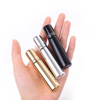 10ml roll on ball bottles gold black silver essential oil perfume serums roller bottle empty glass vial for massage aromatherapy