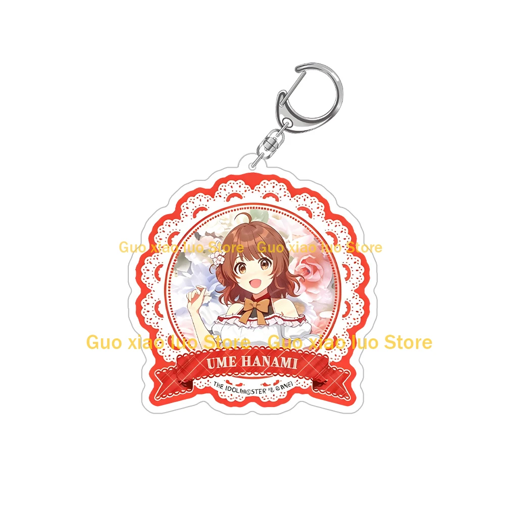 Акриловый брелок-игрушка Gakuen Idolmaster: Цветочное платье (версия Китай), Куромото Саки, Ханами Цубамэ, Амая Мао, Аримура Сумика, Шиун. Подарок. (art.: 3920dc46ce654) - 3920dc46ce654