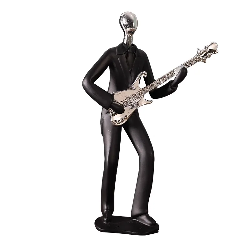 Современная абстрактная пара статуя из смолы декор комнаты музыкант скульптура
