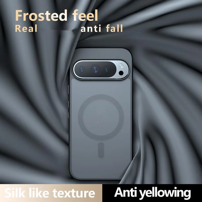 Для Google Pixel 9 Pro XL 8 7 8a 9a Magsafe чехол матовый прозрачный противоударный магнитный