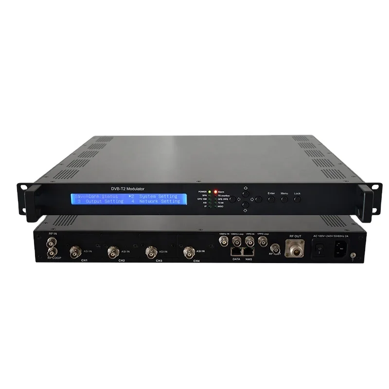 

(DIBSYS Netmode6420) Ofdm dvb t2 modulator transmission system with receiver and set top box