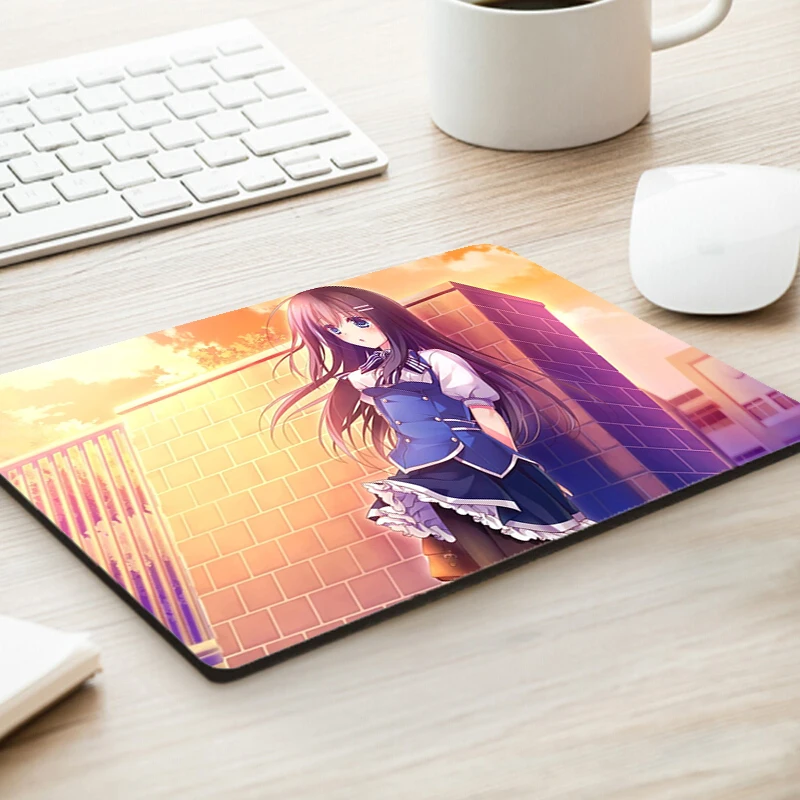 

Коврик для мыши в виде кошки и девушки, милые Офисные аксессуары, игровой коврик в стиле каваи, Настольный коврик для настольного ПК, мини-ге...