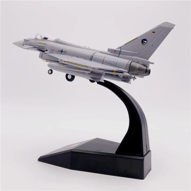 

1/100 Scale Military Model Toy EF-2000 Oman German Eurofighter Typhoon Fighter USA Army Air Force Diecast Metal Plane Model Toy