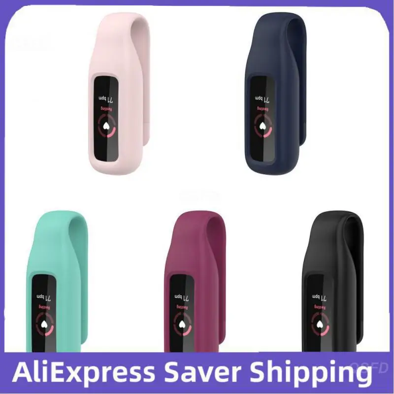 

Силиконовый регулируемый стальной зажим пыленепроницаемые умные Аксессуары Для Fitbit Luxe стальной зажим портативный универсальный подвесной браслет с пряжкой