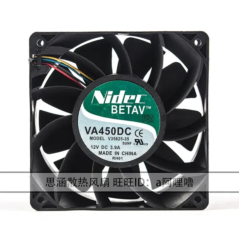 Фото Высокоскоростной вентилятор с большим объемом воздуха для Nidec VA450DC V35625-35 12V 3.9A 12CM 12038 №3