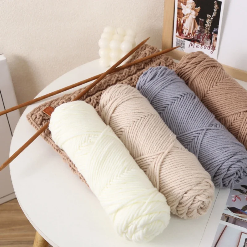 100 г/комплект шерстяная пряжа для вязания 8 слоев