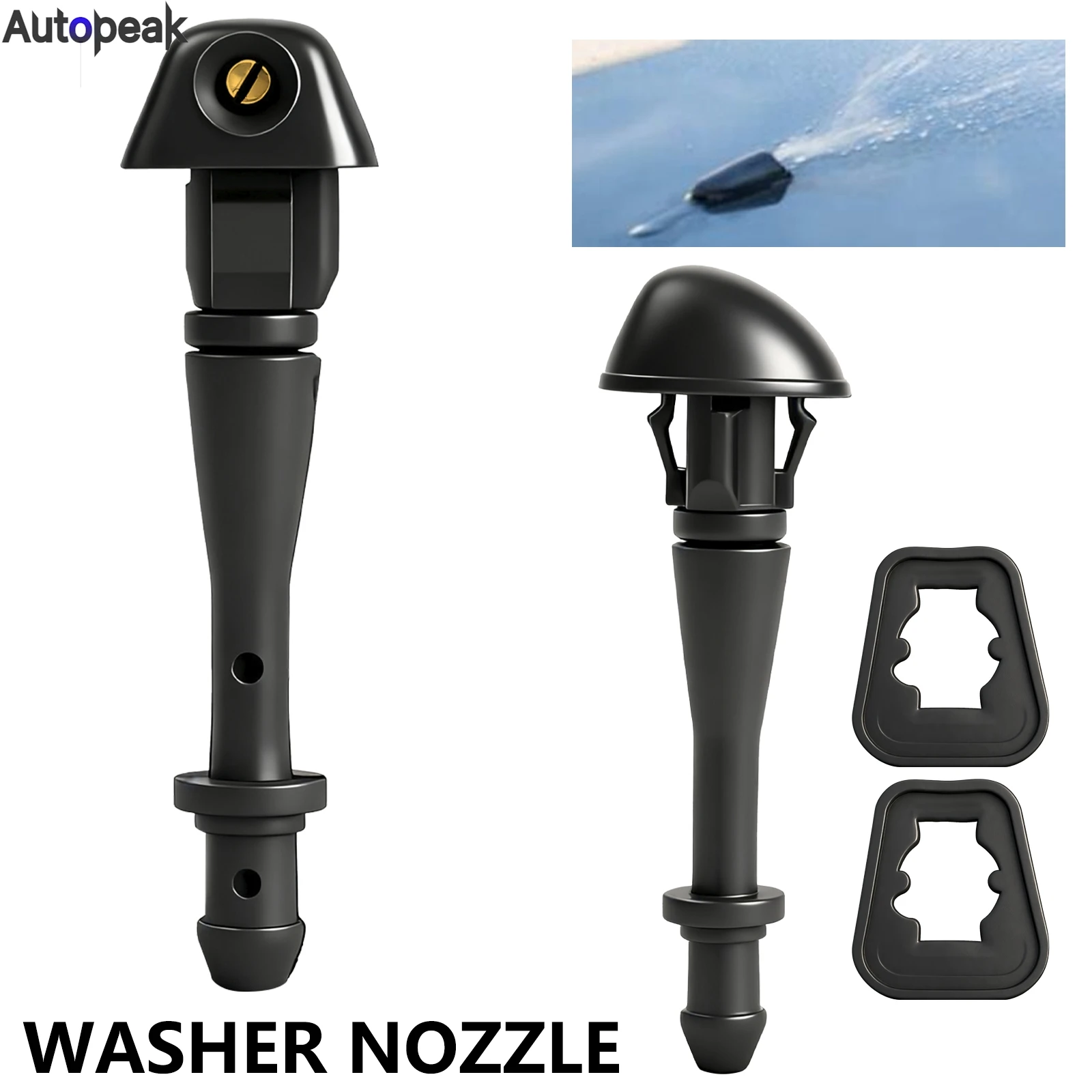 

2 шт./компл., насадка для омывателя переднего стекла автомобиля, насадка для стеклоочистителя Hover H3 H5, форсунка для омывателя ветрового стекла, регулируемая форсунка для распыления лобового стекла