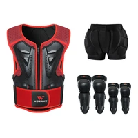 wosawe childrens professional back protection vests motocross ski skating back support kids motorcycle protective gear