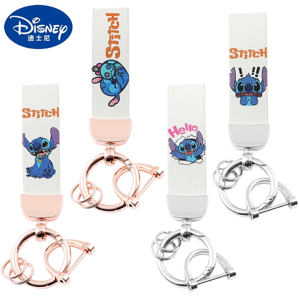 

Disney Cartoon Anime Lilo and Stitch Pendant Keychains Holder Car Key Chain Key Ring Mobile Phone Bag Hanging Jewelry Gifts