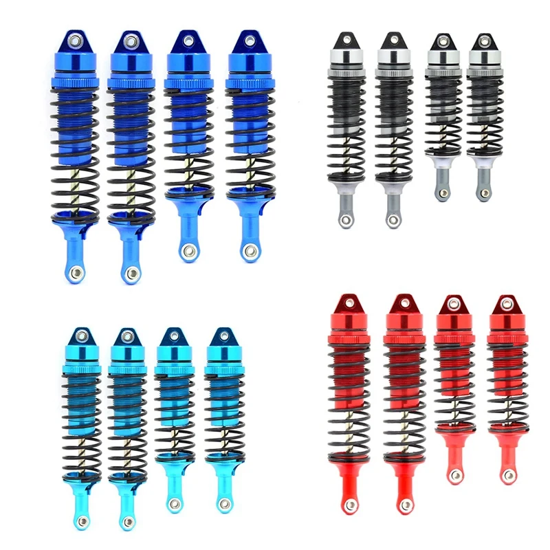 

4Pcs Front & Rear All Metal Shock Absorber Damper for 1/10 Traxxas Slash 4x4 4WD Stampede 4x4 Rustler 4x4 VXL Parts