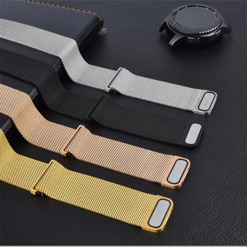 

Ремешок «Миланская петля» для Samsung Galaxy watch 4/4 classic/46 мм/42 мм/5/5 pro/Active 2/Gear S3 20 мм, браслет для Huawei GT/2/3/Pro