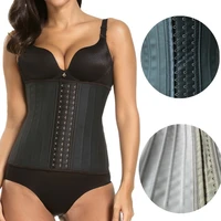 women plastic belt waist trainer body shaper corset waist belly belt sweat plastic belt 25 steel bone rubber corset