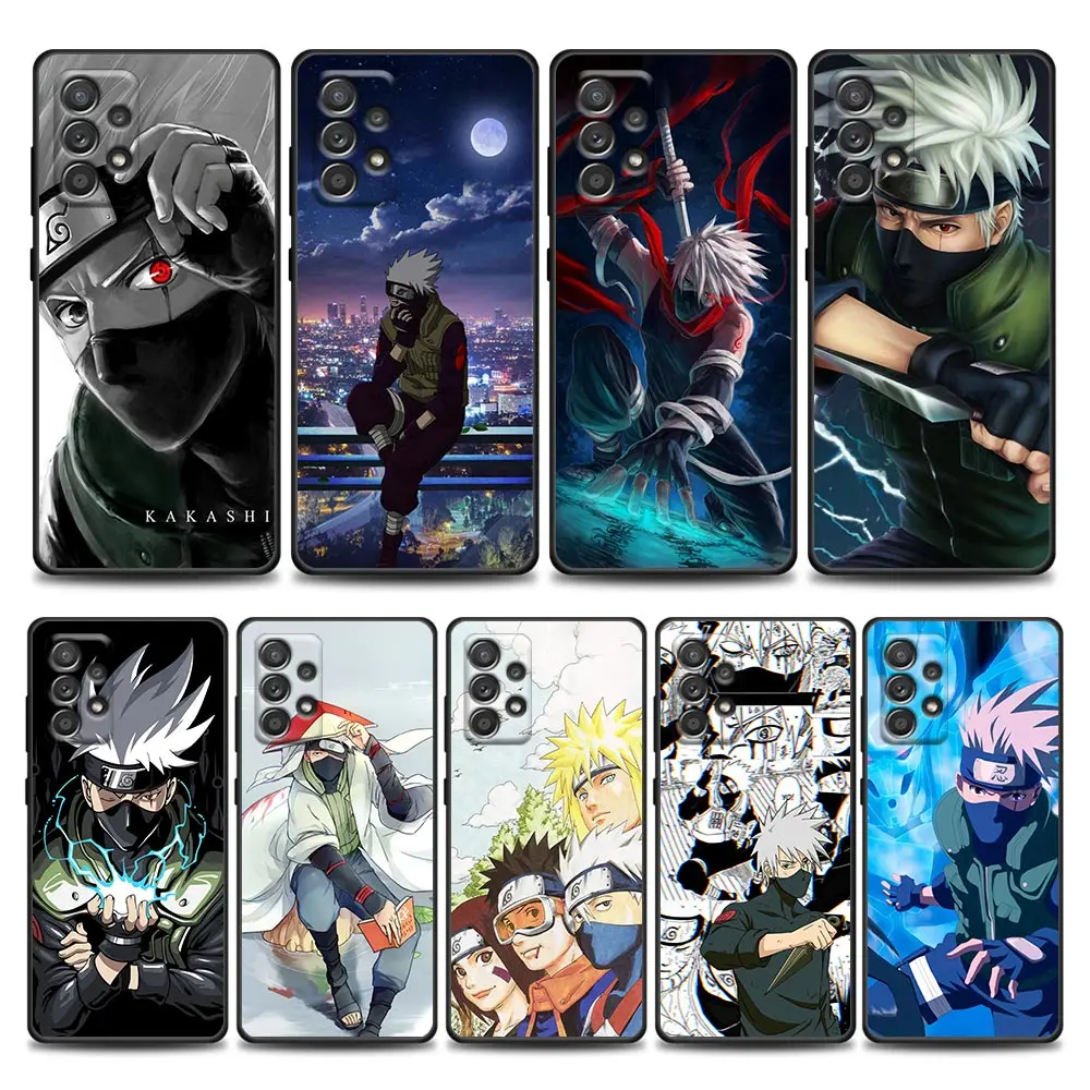 

Anime Naruto Hatake Kakashi Samsung Case for A01 A02 S A03s A11 A12 A21s A32 5G A41 A72 5G A52s A91 S Soft Silicone