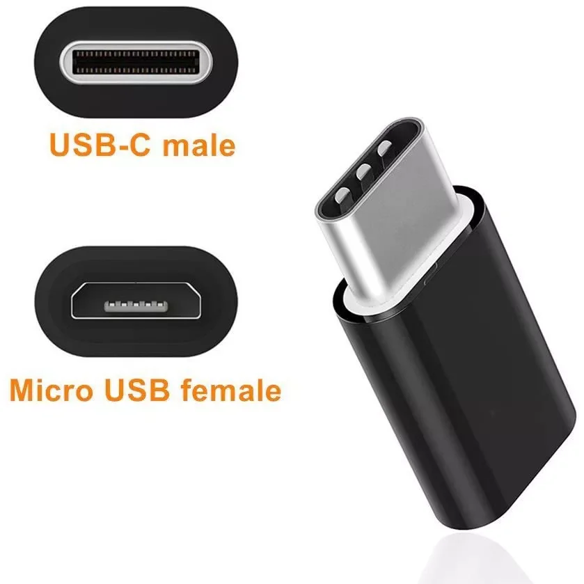 

Universal USB 3.1 Type-C Connector to Micro USB Male to Female Converter Mini Portable USB-C Data Adapter Type C Device Android