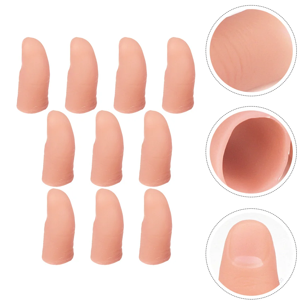 

10Pcs Creative Funny Unique Fake Finger Children Trick Props Thumb Cover