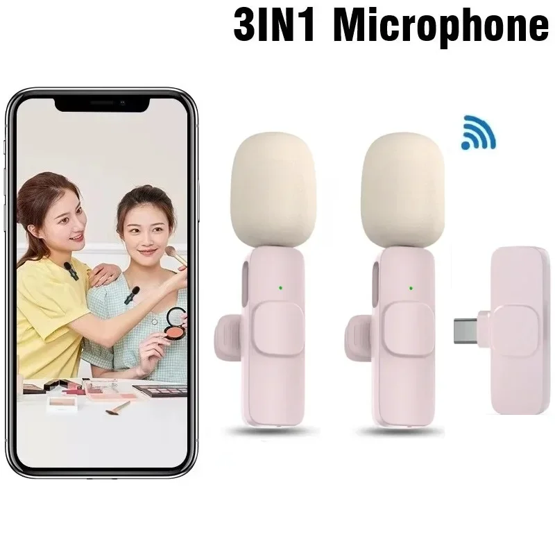 Беспроводной микрофон K9 с зажимом для мобильного телефона