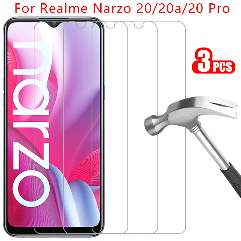 

protective tempered glass for realme narzo 20 pro 20a screen protector on narzo20 20pro narzo20a a a20 film realmi reame real me