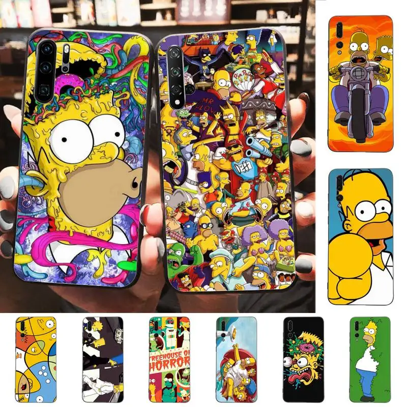 

Disney The Simpsons Phone Case For Huawei P40 P30 P20 Pro P10 Plus P9 P8 Lite P Smart Cover