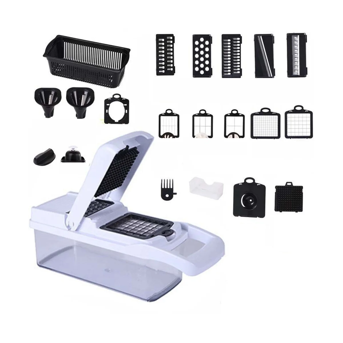 

- Spiralizer Vegetable Slicer - Chopper with Container - Pro Food Chopper