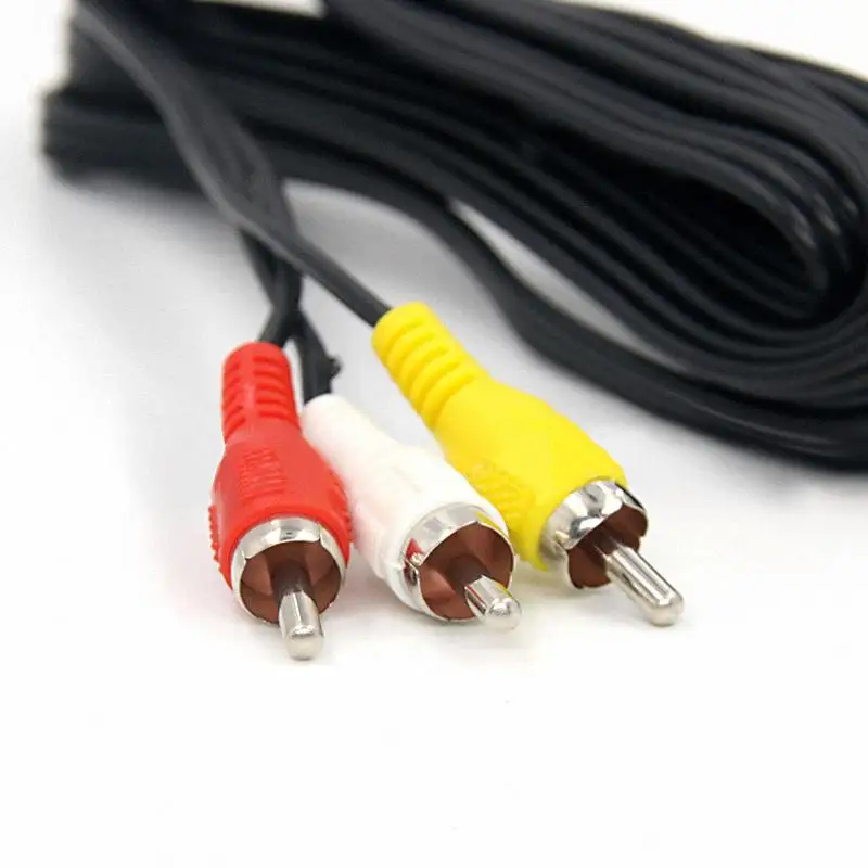 1 8 м 3rca Tv кабель адаптера Av Аудио Видео для Ps2 Ps3 мультимедийный аудио Прямая