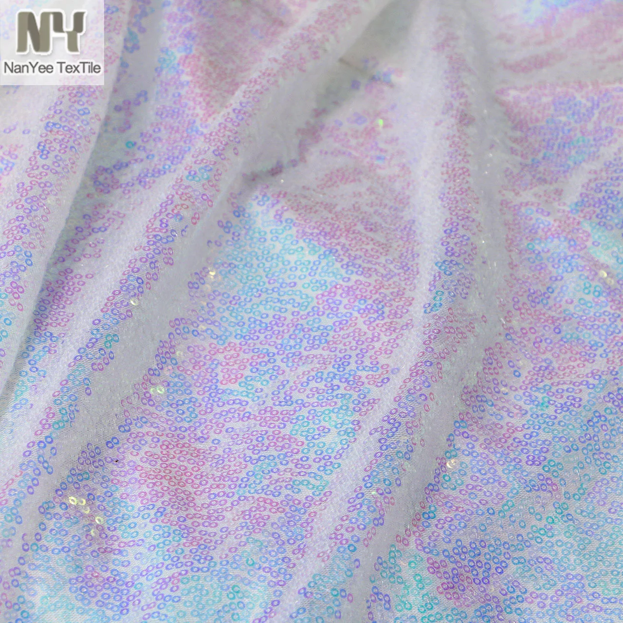 Продается ярдом блестящая цельнолизная 3 мм микро мини металлическая тюлевая