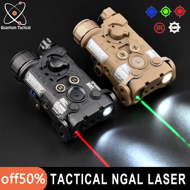 NEW Version Tactical NGAL PEQ Laser Red Green IR Sight Strobe Airsoft NGAL Blue Laser For Hunting Rifle Weapon Light PEQ 15
