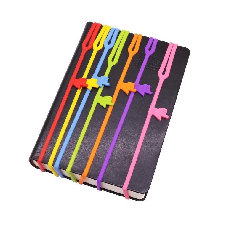 

5Pcs Silicone Finger Pointing Bookmark Cute Book Mark Office School Stationery Supply Funny Gift Drop Shipping Random Color