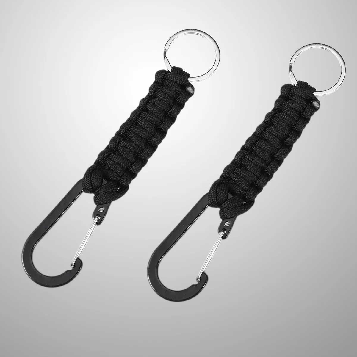 

2pcs Carabiner D-Ring Sturdy Useful Keychain Clip Hook Alloy Umbrella Rope Aluminum Key Chain Camping Equipment