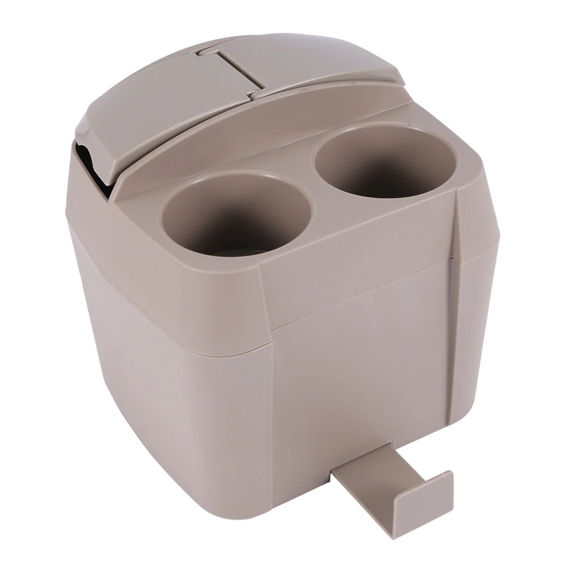 

Car Center Organiser Box, Trash Can with Lid Cup Holder Car Garbage Bin Universal Automotive Storage Pockets