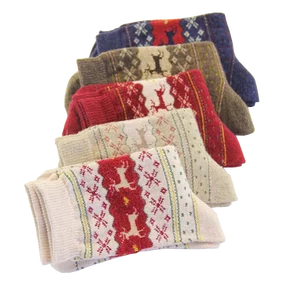 Женские рождественские шерстяные носки на осень и зиму, женские милые теплые носки с животными, милые теплые пушистые носки, забавный подарок