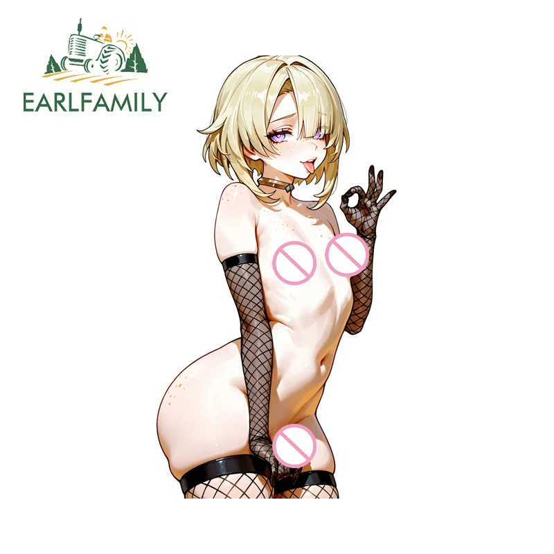 EARLFAMILY Hentai Genshin Impact Wanderer автомобильные наклейки тематическая наклейка Femboy внешние аксессуары для мотоциклов брелок genshin impact chibi expressions character acrylic keychain rosaria