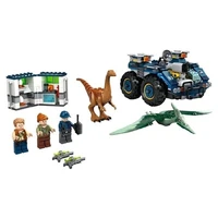 gallimimus and pteranodon breakout jurassicing world building blocks dinosaur compatible 75940 bricks toy kids christmas gifts