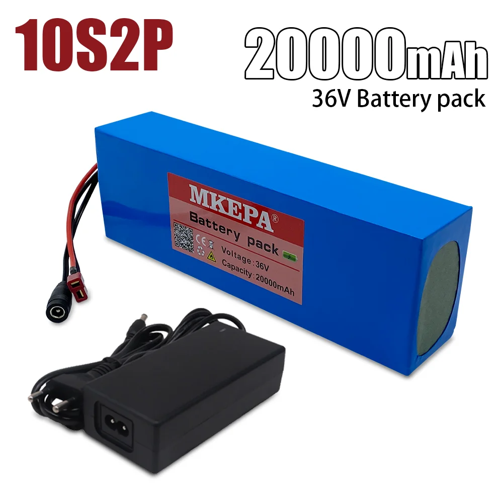 

36V 20A 21700 Lithium Battery pack 10S2P 20000mAh 500W high power electric bicycle battery 36V eBike Battery + 42V 2A charger