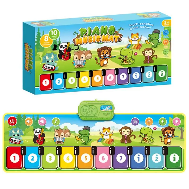 

Kids Piano Mat Durable Piano Keyboard Mat Musical Toys Child Floor Piano Keyboard Carpet Early Education Toys For Baby Girls And