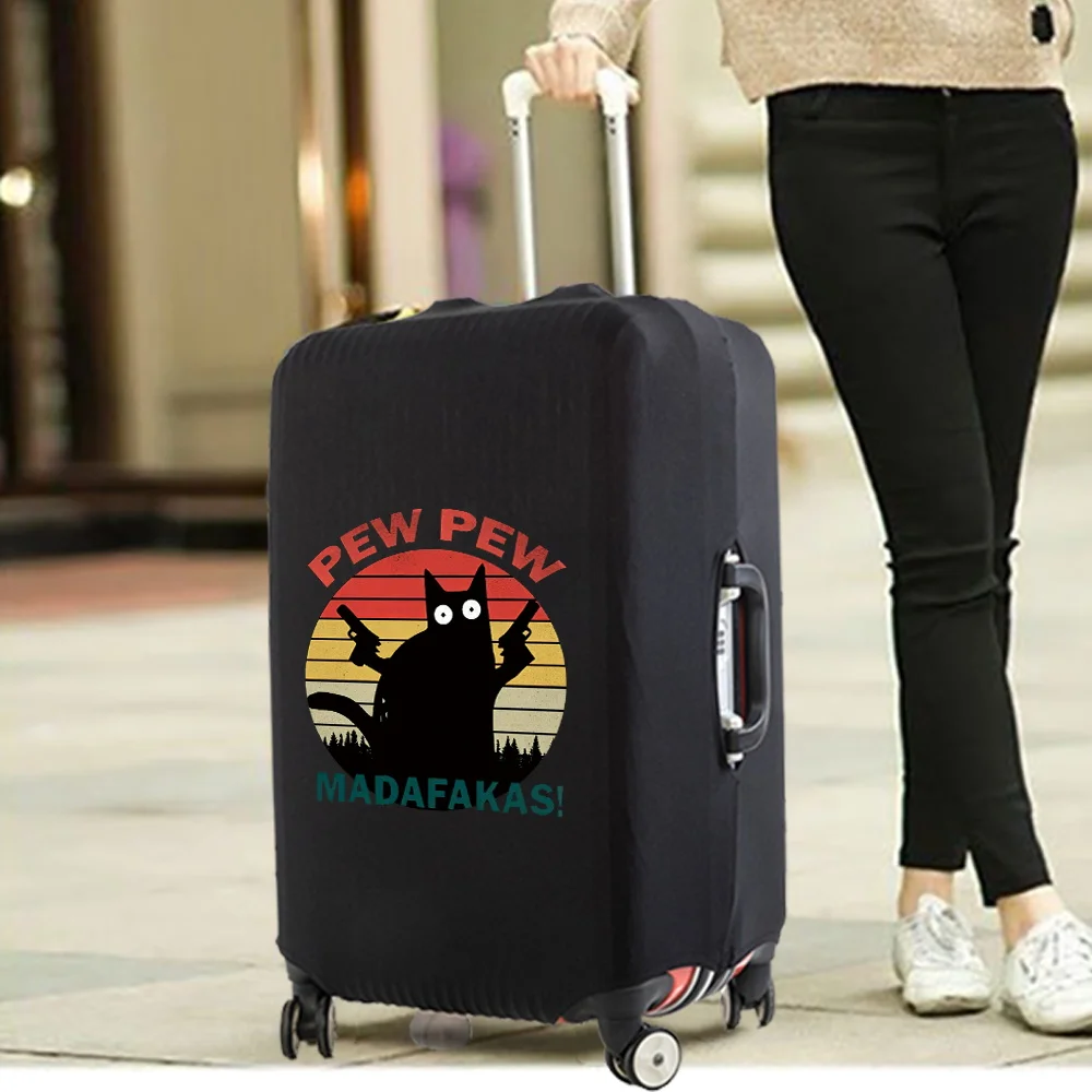 Pew Pattern Travel Thick Elastic Protective Cover Luggage Dust Cover Travel Accessories for 18''-32'' Inches Trolley Suitcase