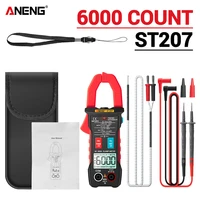 aneng st207 digital bluetooth clamp meter 6000 count true rms dcac voltage tester ac current hz capacitance ohm multimeter