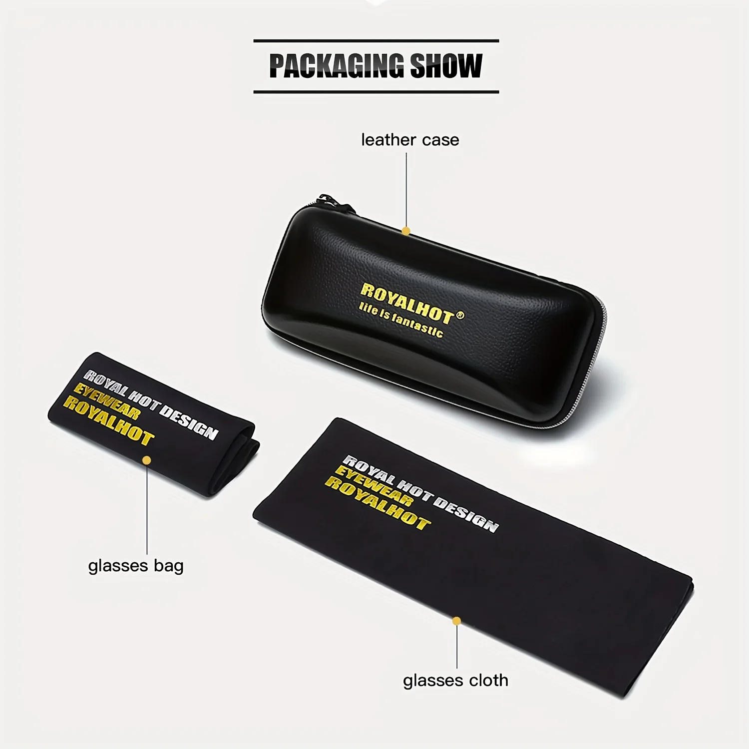 Поляризованные Солнцезащитные Очки RoyalHot Унисекс В Прямоугольной Оправе С