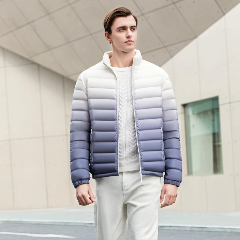 BOSIDENG зимняя пуховая куртка для мужчин с воротником-стойкой