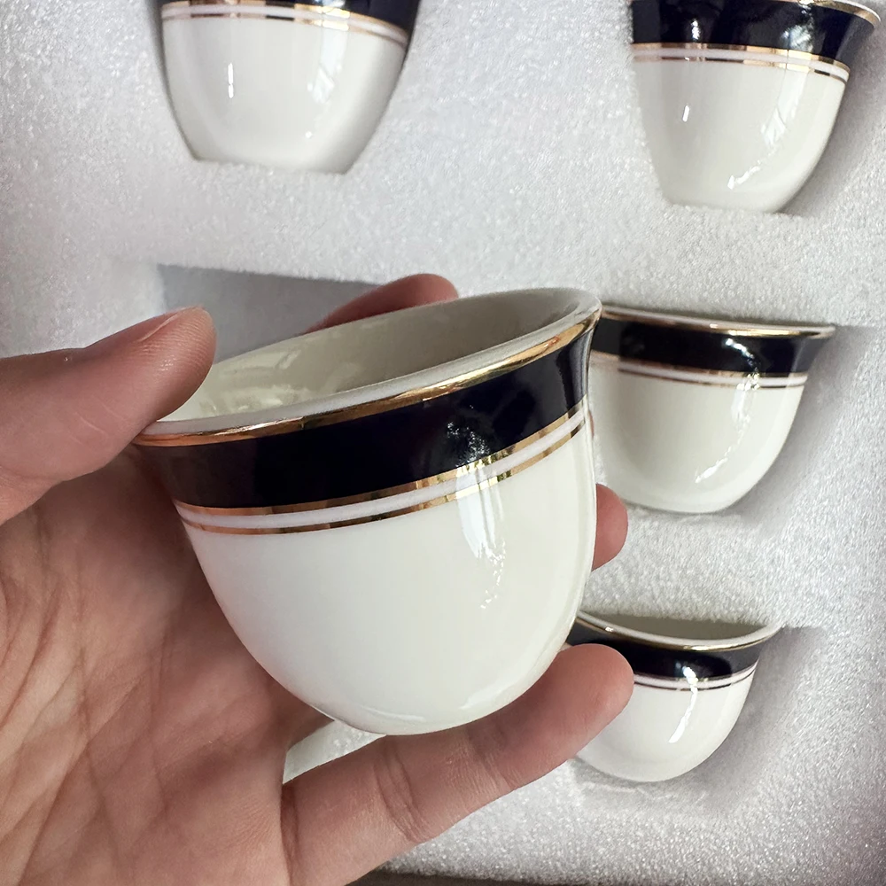 6 шт. керамические маленькие чашки для чая 80 мл