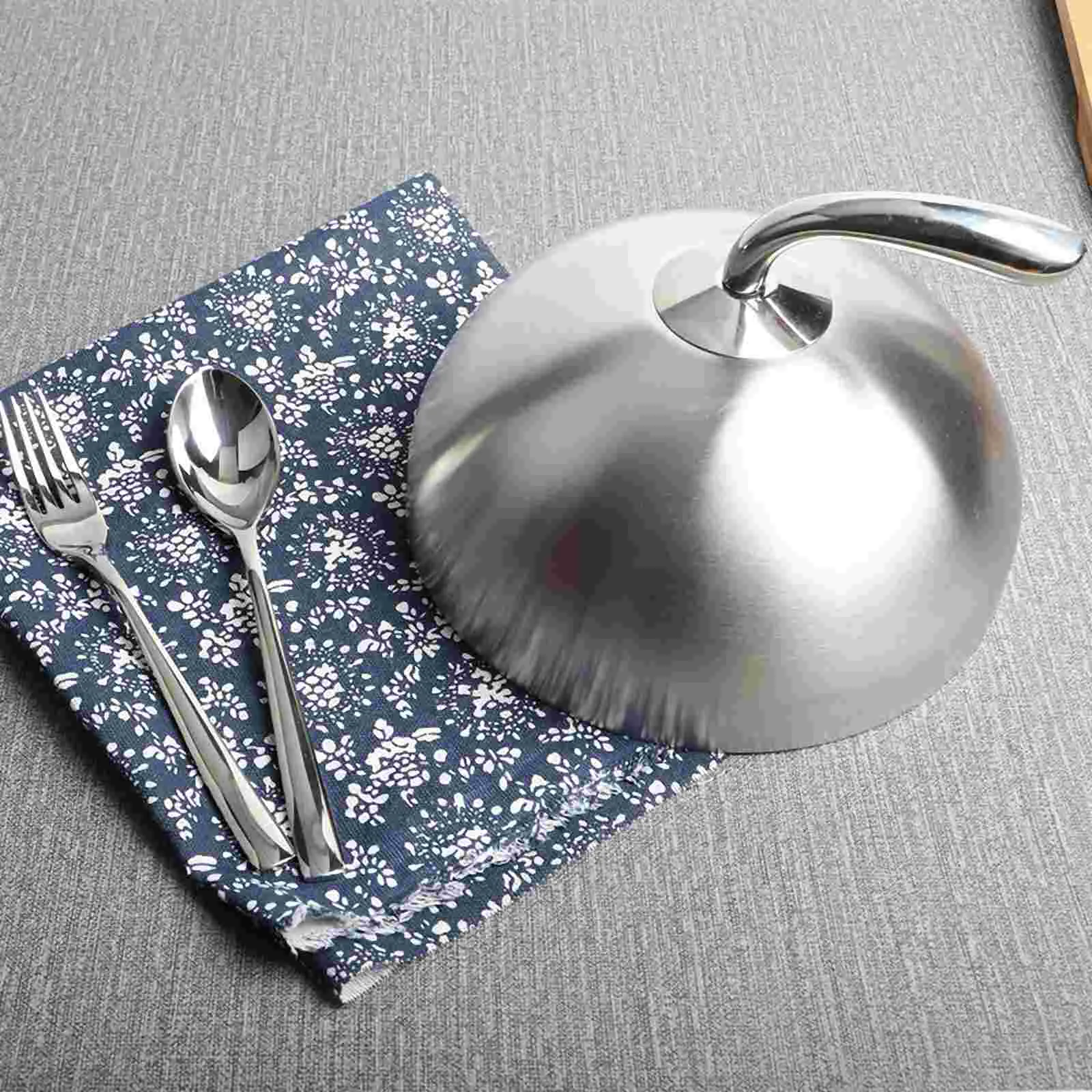 

1Pc Household Dish Cover Oilproof Steak Cover Protective Cooking Cover (Silver)