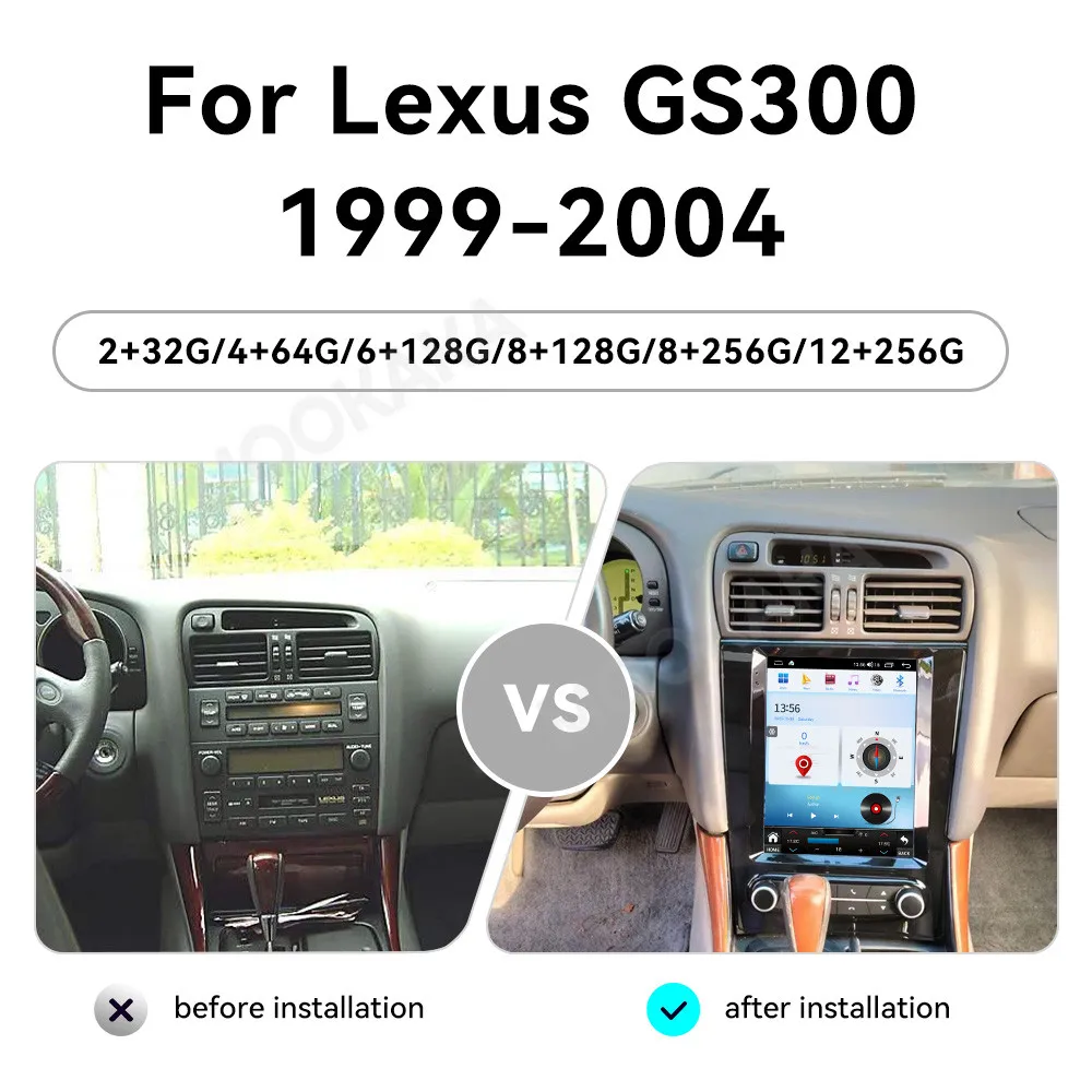 Фото Автомобильный радиоприемник с сенсорным экраном для Lexus GS300 1999-2004 Android GPS автомобильный мультимедийный радиоприемник стереоприемник головное устройство №2