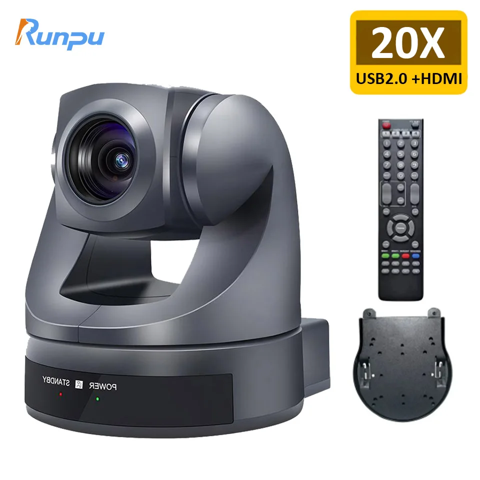 Top quality 20X Optical Zoom USB+HDMI PTZ Camera HD1080P Live Streaming Broadcast Video Conference System Camera