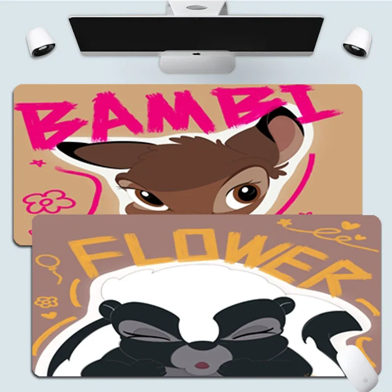 

Противоскользящий коврик для компьютерного стола Disney, «Бэмби и пальцы», большая Нескользящая подстилка для клавиатуры и ноутбука, коврик д...
