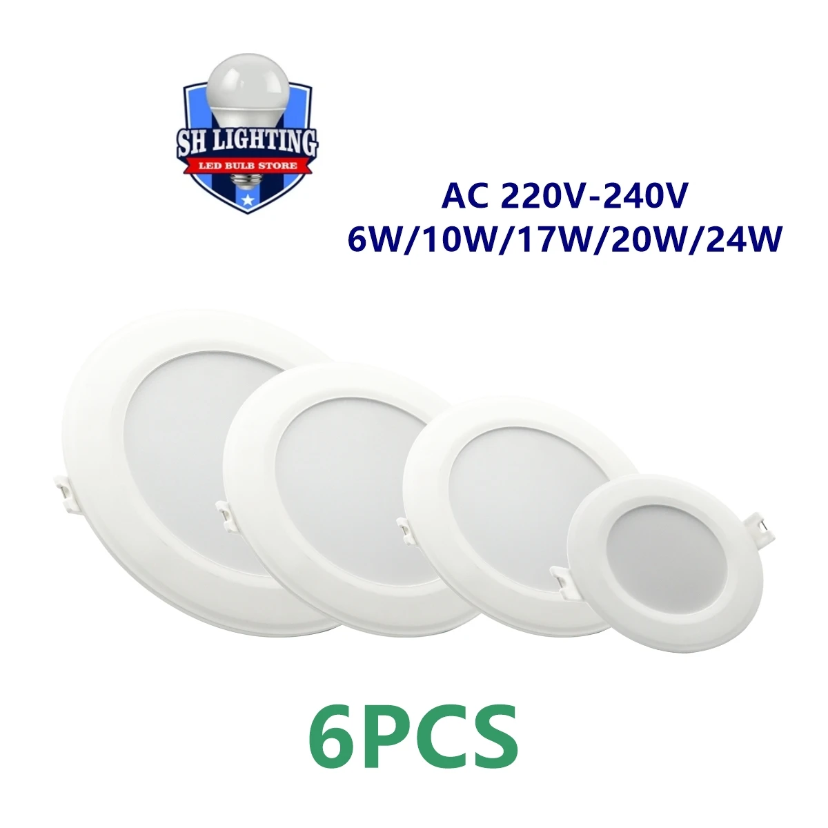 

Led Downlight Recessed Indoor Led Ceiling Lamp 220V 24W High power high lumen is suitable for kitchen living room shopping mall