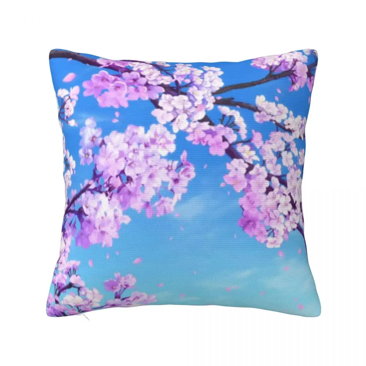 

Sakura Blooming Pillowcase Printed Polyester Cushion Cover Decorations Cherry Japanese Flower Throw Pillow Case Cover Home 45cm
