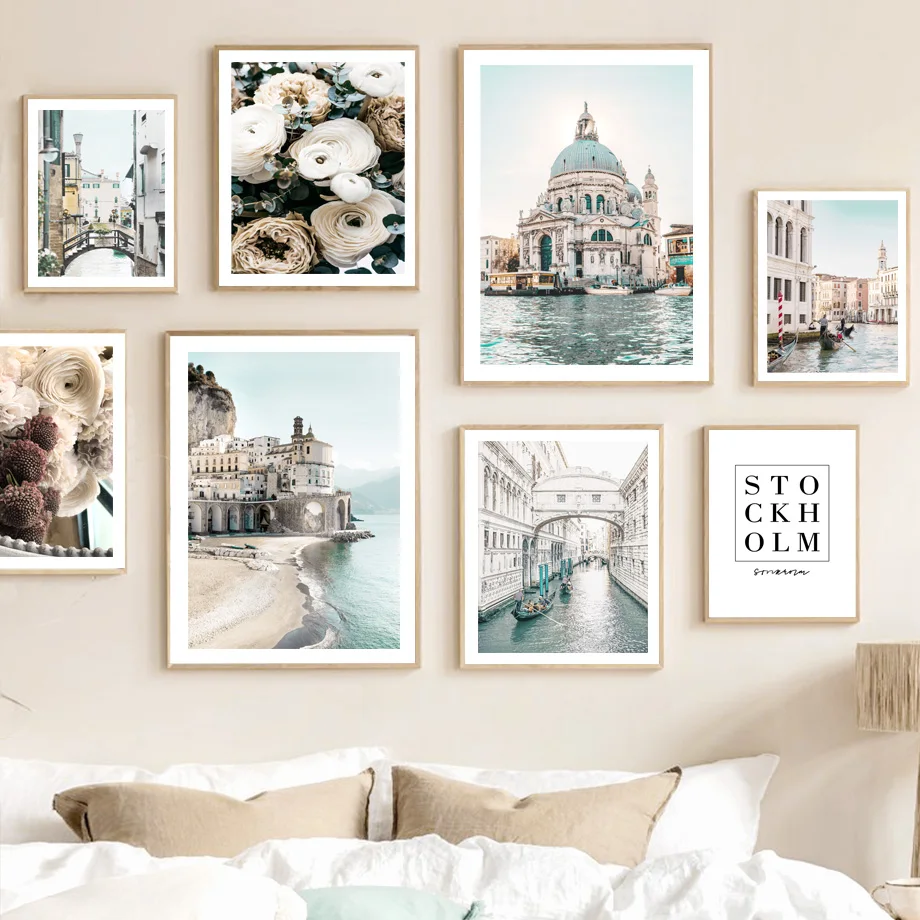 Настенная картина Морская Роза скандинавский настенный постер с изображением