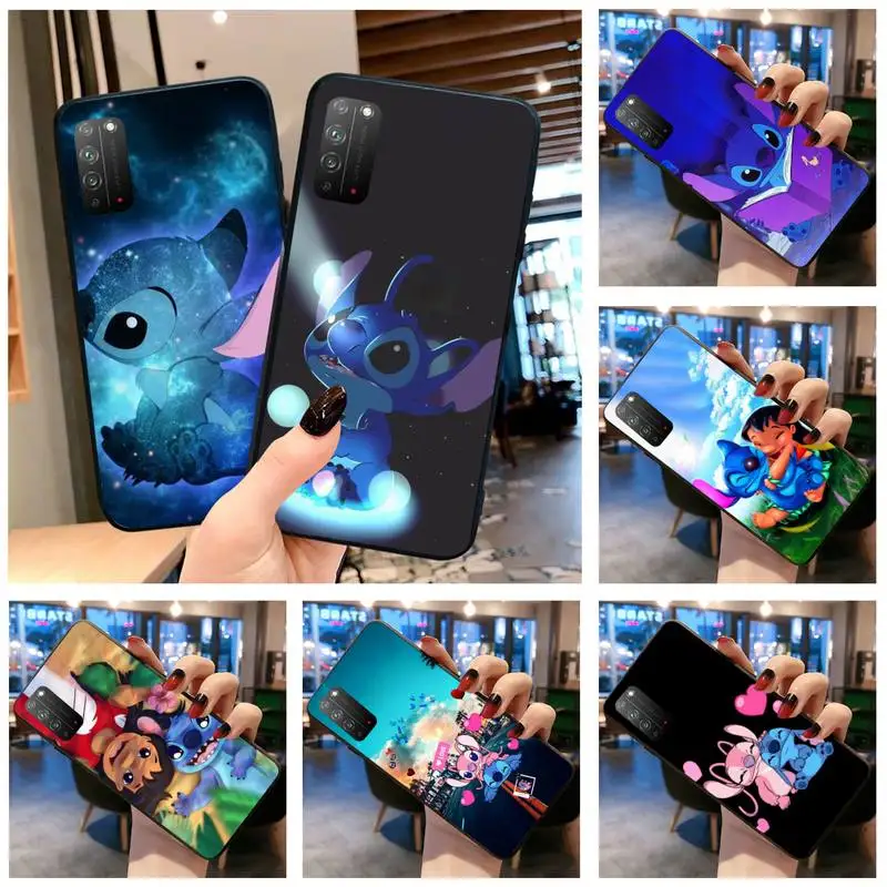 

Stitch and Angel Phone Case For Huawei Honor 70 60 50 30 20 10 9 9X V30 Pro Lite View