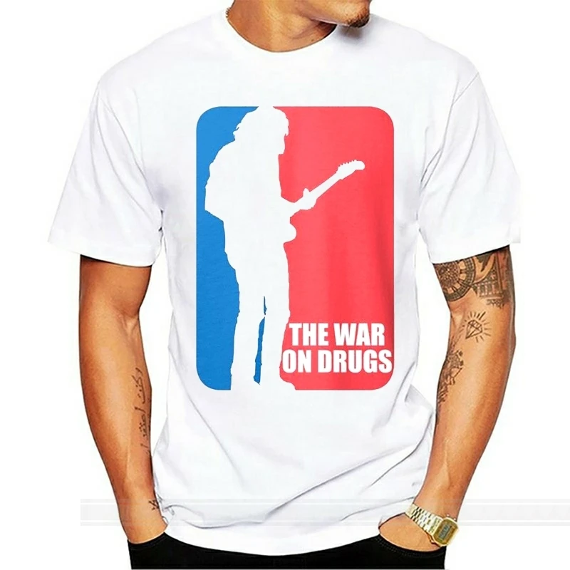 

The War on Drugs - Major League Men's White Tees T-Shirt Funny Clothing Casual Short Sleeve T Shirts Simple Style