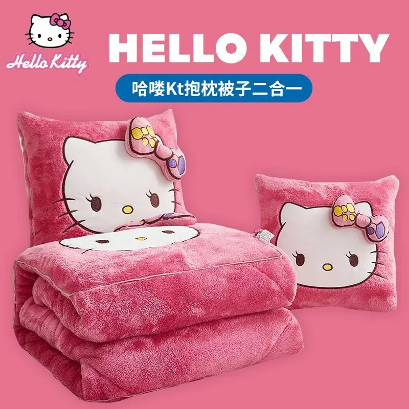 Miniso hellokitty декоративные подушки одеяла с Микки фланелевая подушка утолщенная