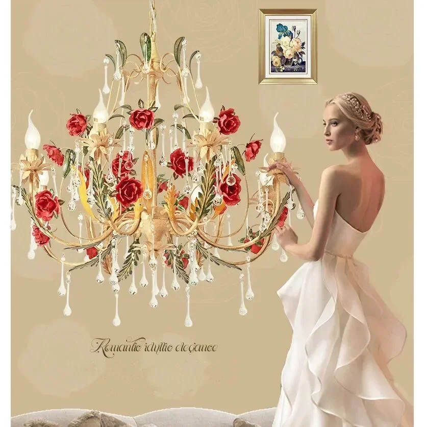 Цветочная люстра в стиле арт-деко с 3 лампочками/6 лампочками/8 лампочками